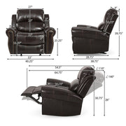 Wide Standard Manual Glider Recliner - R&R Furniture Gallery (Fountain Valley, CA)