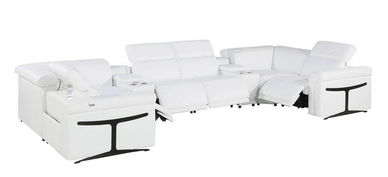 1126 - 8-Piece U-Shaped Sectional Sofa In With 4 Power Recliners & Power Headrest