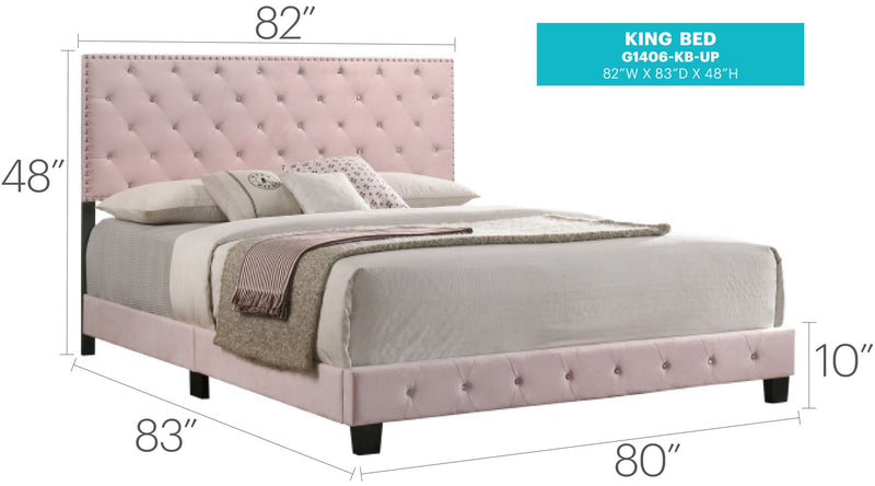 Luxurious Upholstered Bed - R&R Furniture Gallery (Fountain Valley, CA)