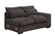 Nyeisha - Piece Upholstered Sofa & Chaise - Coffee - R&R Furniture Gallery (Fountain Valley, CA)