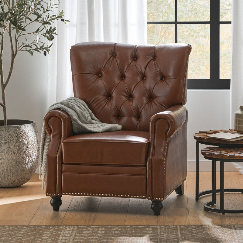 Welch - Contemporary Tufted Pushback Recliner - R&R Furniture Gallery (Fountain Valley, CA)