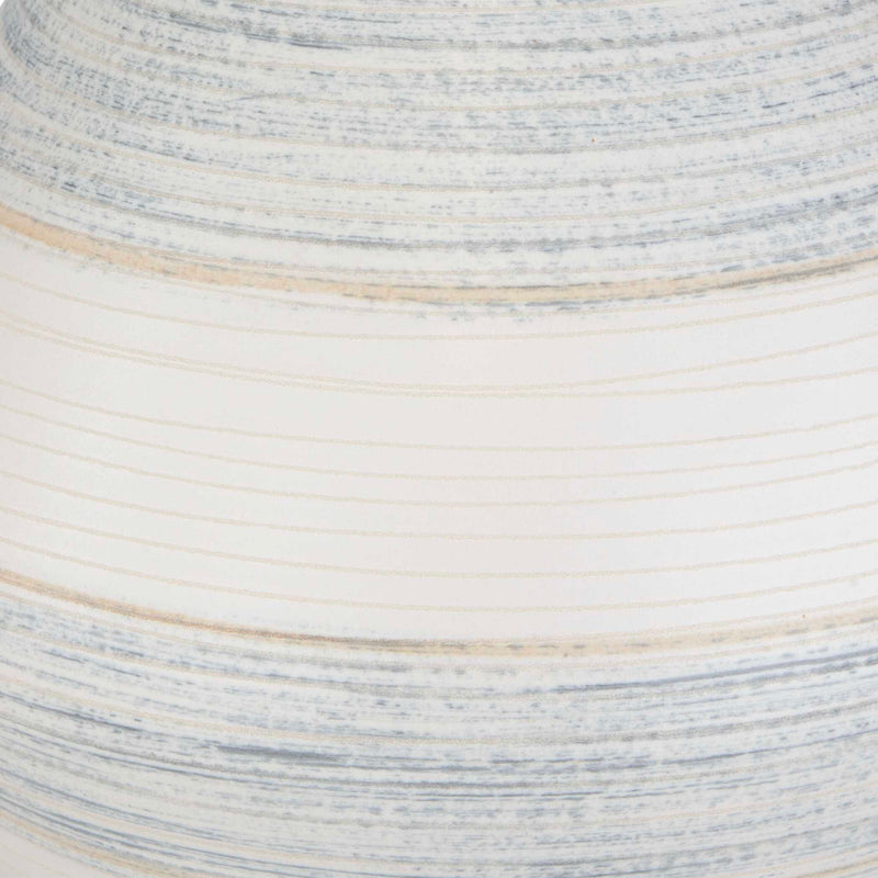 Potter - Table Lamp - Striped Ivory Blue