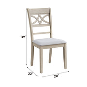 Ferris - Side Chair (Set of 2) - Antique Gray - R&R Furniture Gallery (Fountain Valley, CA)