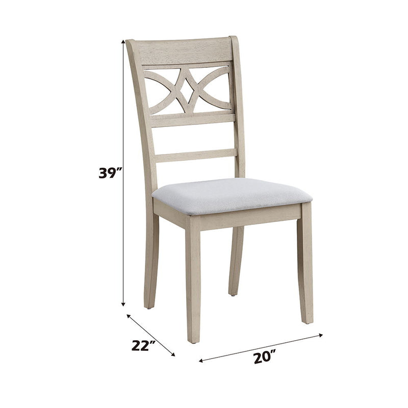 Ferris - Side Chair (Set of 2) - Antique Gray - R&R Furniture Gallery (Fountain Valley, CA)