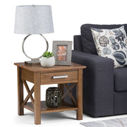 Kitchener - End Table - Medium Saddle Brown - R&R Furniture Gallery (Fountain Valley, CA)