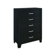 Carlos - 5 Pieces Queen Bedroom Set, Modern Design - Black - R&R Furniture Gallery (Fountain Valley, CA)