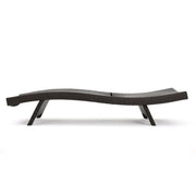 Mysticism Outdoor Chaise Lounge With Adjustable Backrest And Foldable Legs - Brown Multi - R&R Furniture Gallery (Fountain Valley, CA)