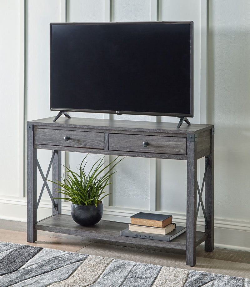 Freedan - Console Sofa Table - Grayish Brown - R&R Furniture Gallery (Fountain Valley, CA)
