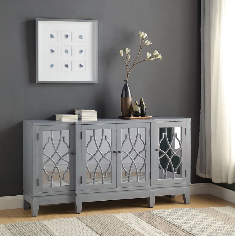 Magdi - Console Cabinet - Antique Gray - R&R Furniture Gallery (Fountain Valley, CA)