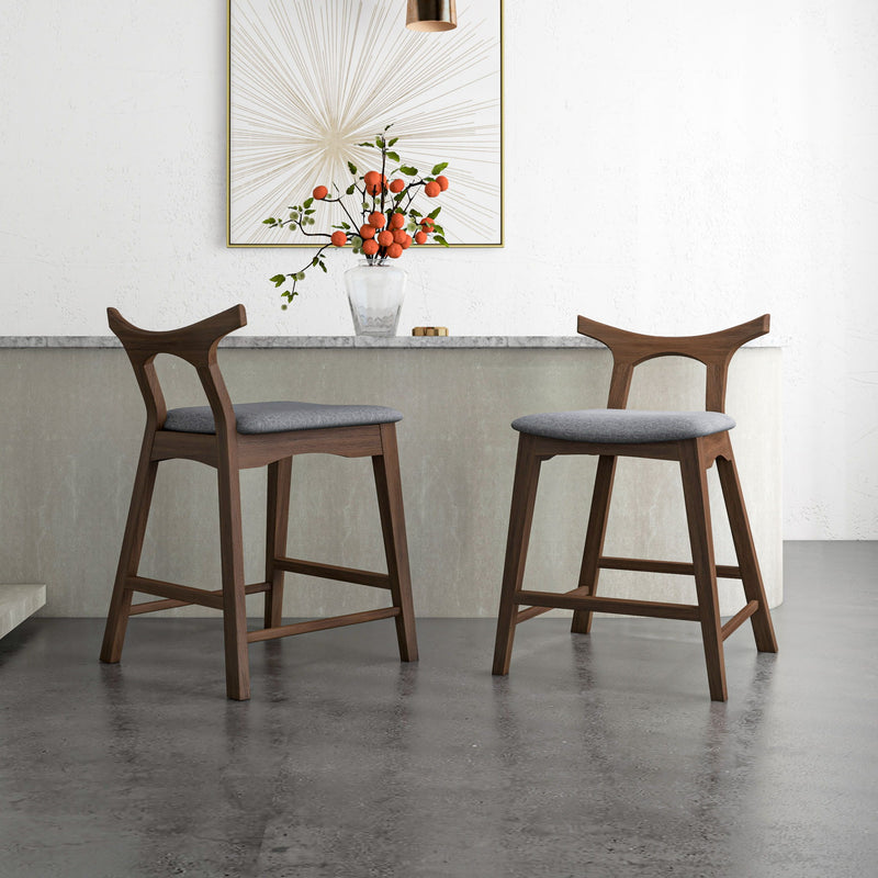 Hester - Upholstered, Square Bar Chair (Set of 2) - R&R Furniture Gallery (Fountain Valley, CA)
