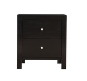 Glory Furniture accent nightstand with drawers, featuring a charming design and wood finish, ideal for bedroom storage.