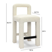 Hazel - Boucle Counter Stool - R&R Furniture Gallery (Fountain Valley, CA)