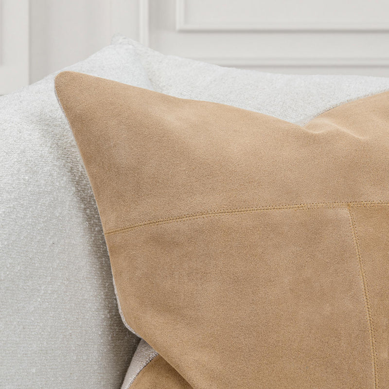 Clemson SLD suede accent pillow by Classic Home featuring soft, textured suede fabric in a stylish decorative cushion.