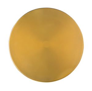 TOV Furniture Blaze glass and brass side table with light brown finish, featuring a modern design and sleek surface.