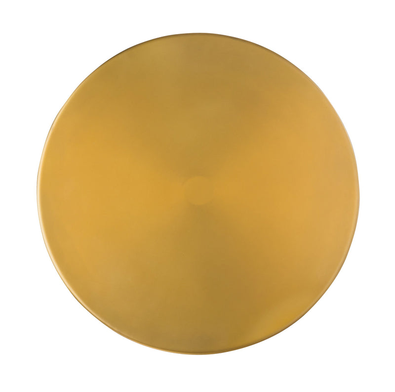 TOV Furniture Blaze glass and brass side table with light brown finish, featuring a modern design and sleek surface.