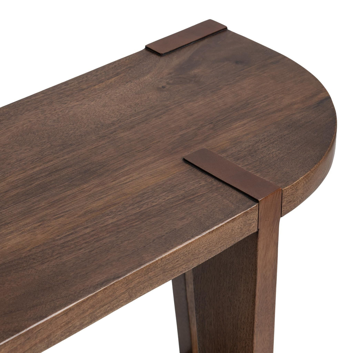 Classic Home Alenna round coffee table with a smooth wooden surface and modern design, perfect for living room decor.