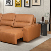 Grant - Triple Power Convertible Sofa - Cognac - R&R Furniture Gallery (Fountain Valley, CA)