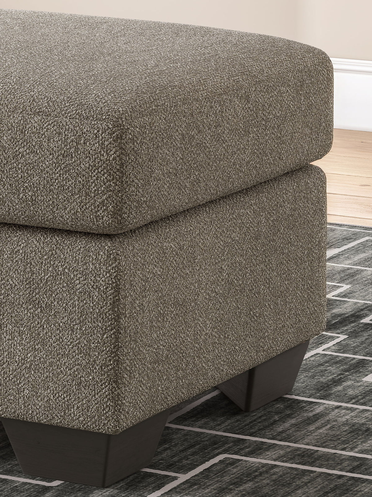 Triston-Peaks - Ottoman - Suede - R&R Furniture Gallery (Fountain Valley, CA)