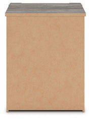 Frandern - Two Drawer Night Stand - Gray - R&R Furniture Gallery (Fountain Valley, CA)