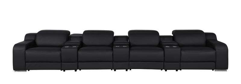 1116 - 7-Piece Modular Power Reclining Sofa In With 4 Power Recliners & Power Headrests