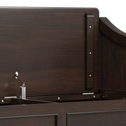 Connaught - Entryway Storage Bench With Shelf - Chestnut - R&R Furniture Gallery (Fountain Valley, CA)
