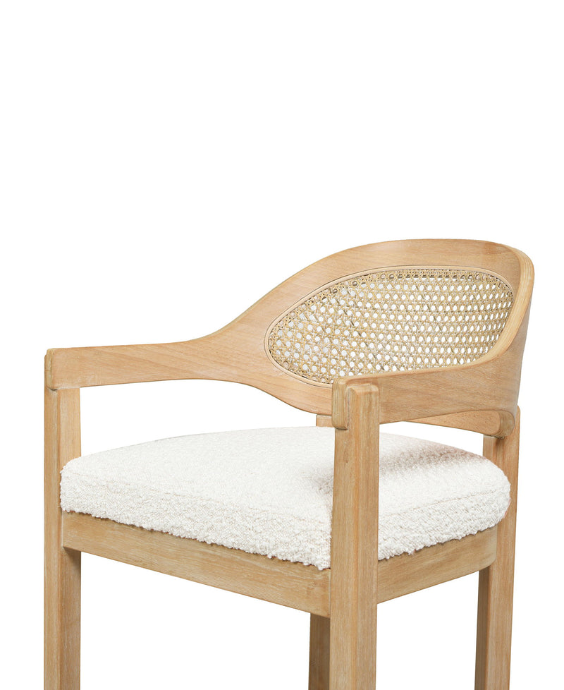 Americana - Mid-Century Modern Cane Back Counter Stool - R&R Furniture Gallery (Fountain Valley, CA)
