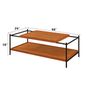 Oaken - Coffee Table - Honey Oak & Black - R&R Furniture Gallery (Fountain Valley, CA)
