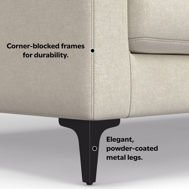 Ava - Mid Century Sofa With Ottoman Set - R&R Furniture Gallery (Fountain Valley, CA)