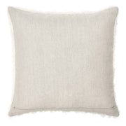 Ivory Carters 22x22 inch accent pillow by Classic Home, featuring soft fabric and decorative stitching for cozy home decor.