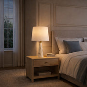 Enclave - Hydro Table Lamp With On / Off Switch Base Shade - Gold / White / White Marble - R&R Furniture Gallery (Fountain Valley, CA)