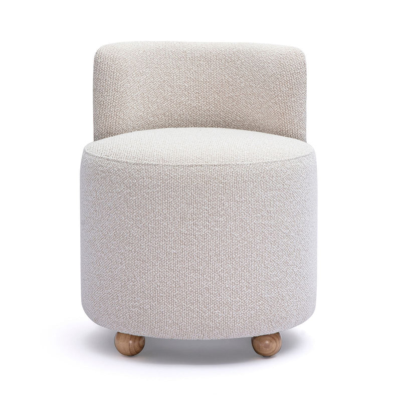 Hakuna - Performance Boucle Desk Chair - Cream - R&R Furniture Gallery (Fountain Valley, CA)