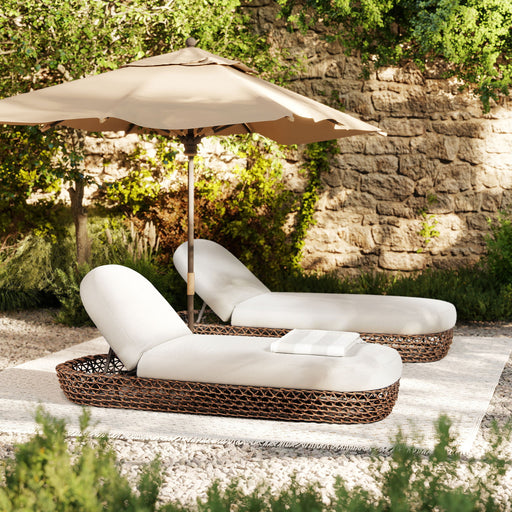Willow - Sunbrella Upholstered Patio Lounger - R&R Furniture Gallery (Fountain Valley, CA)