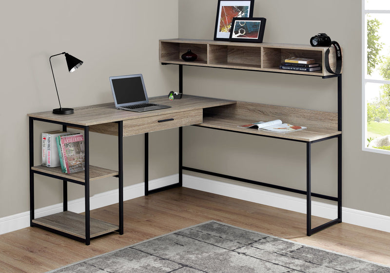 Computer Desk, Home Office, Corner, Storage Drawers, L Shape, Laptop, Contemporary & Modern - R&R Furniture Gallery (Fountain Valley, CA)