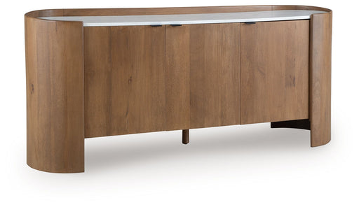Fitzroy - Accent Cabinet - Brown / White - R&R Furniture Gallery (Fountain Valley, CA)