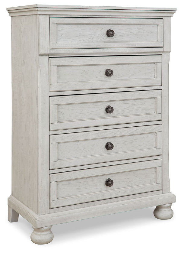 Robbinsdale - Five Drawer Chest - Youth - Antique White