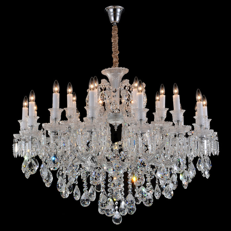 Michael Amini Lighting - Chambord 25-Light Traditional Crystal Chandelier - Clear