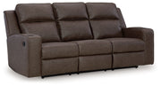 Lavenhorne - Rec Sofa W/Drop Down Table - Granite - R&R Furniture Gallery (Fountain Valley, CA)