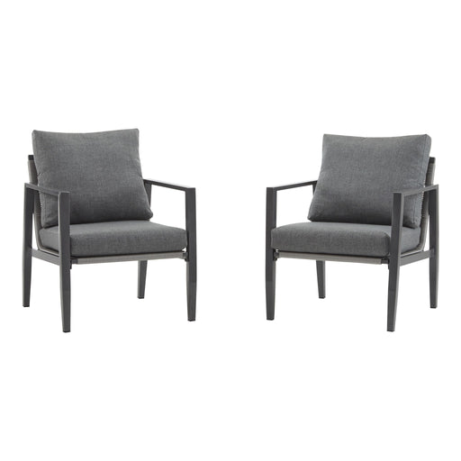 Modern Lounge Chair With Rope Accents And Cushions - R&R Furniture Gallery (Fountain Valley, CA)