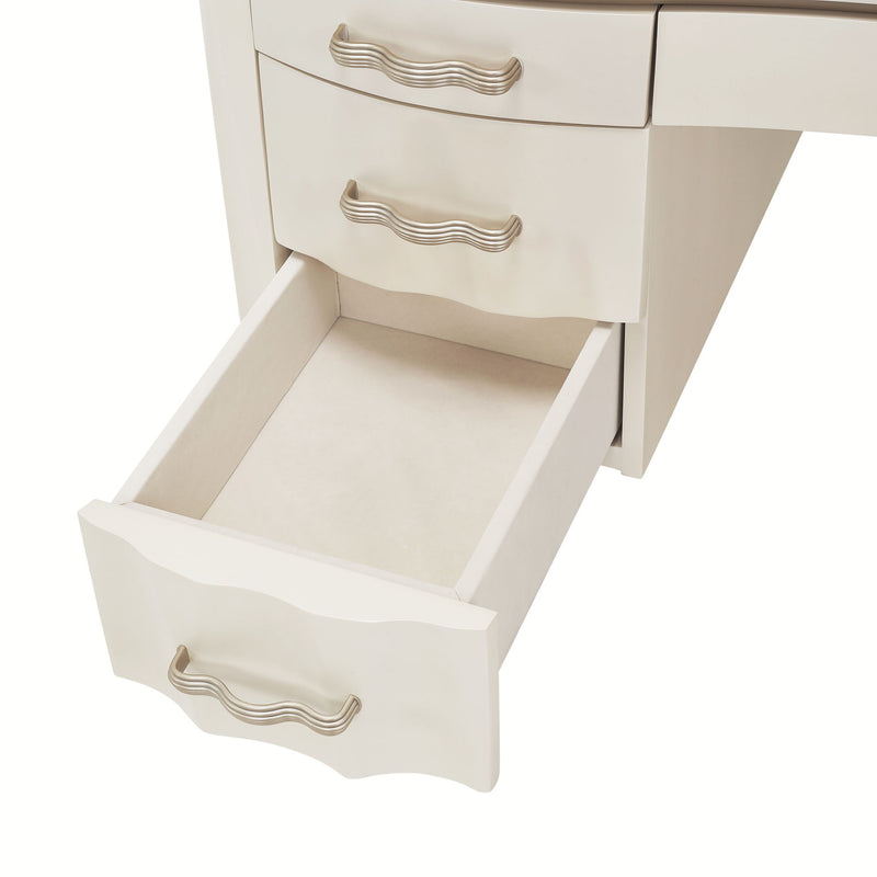 London Place - Desk - Creamy Pearl - R&R Furniture Gallery (Fountain Valley, CA)