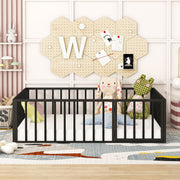 Metal Floor Bed Frame With Fence And Door - R&R Furniture Gallery (Fountain Valley, CA)