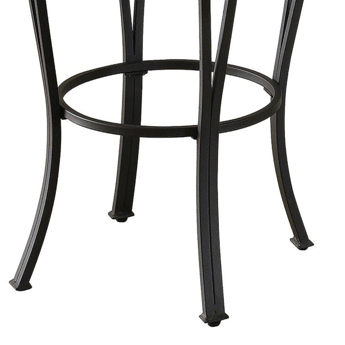 Swivel Stool With Upholstered Seat