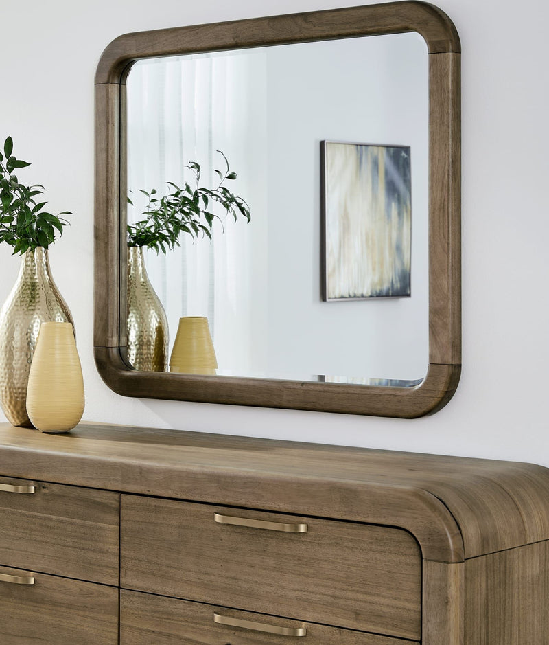 Kione Beveled Glass Wall or Dresser Mirror in Lioness