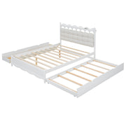Storage Platform Bed, With 2 Big Drawers, Trundle, One Set Of Sockets & USB Ports - R&R Furniture Gallery (Fountain Valley, CA)