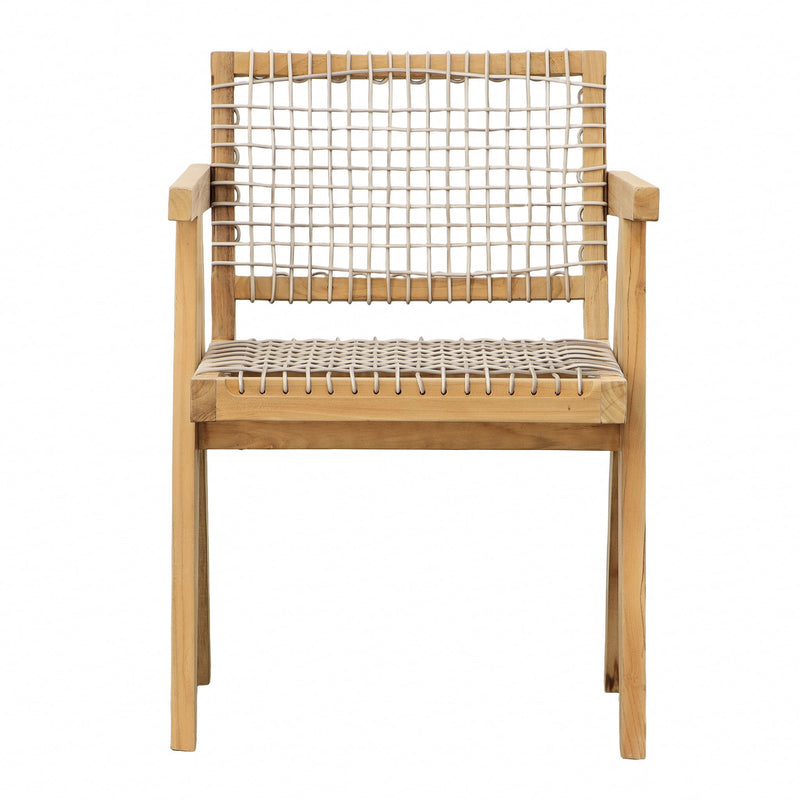 Ursula - Outdoor Dining Chair - Natural With Taupe