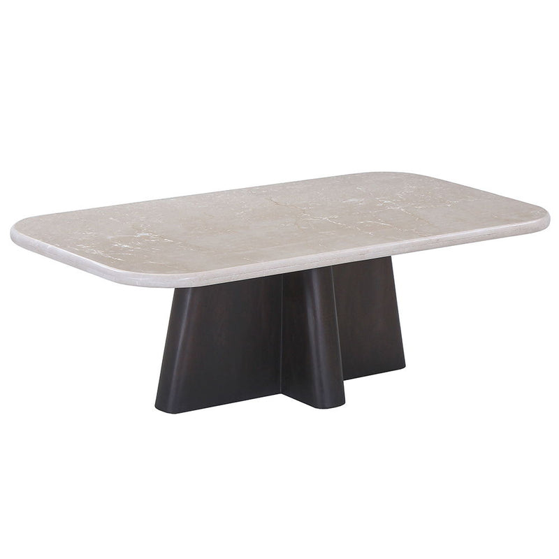 Jacory - Coffee Table With Bottocino Marble Top - Espresso - R&R Furniture Gallery (Fountain Valley, CA)