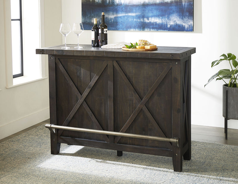 Yosemite Solid Wood Bar Table in Cafe