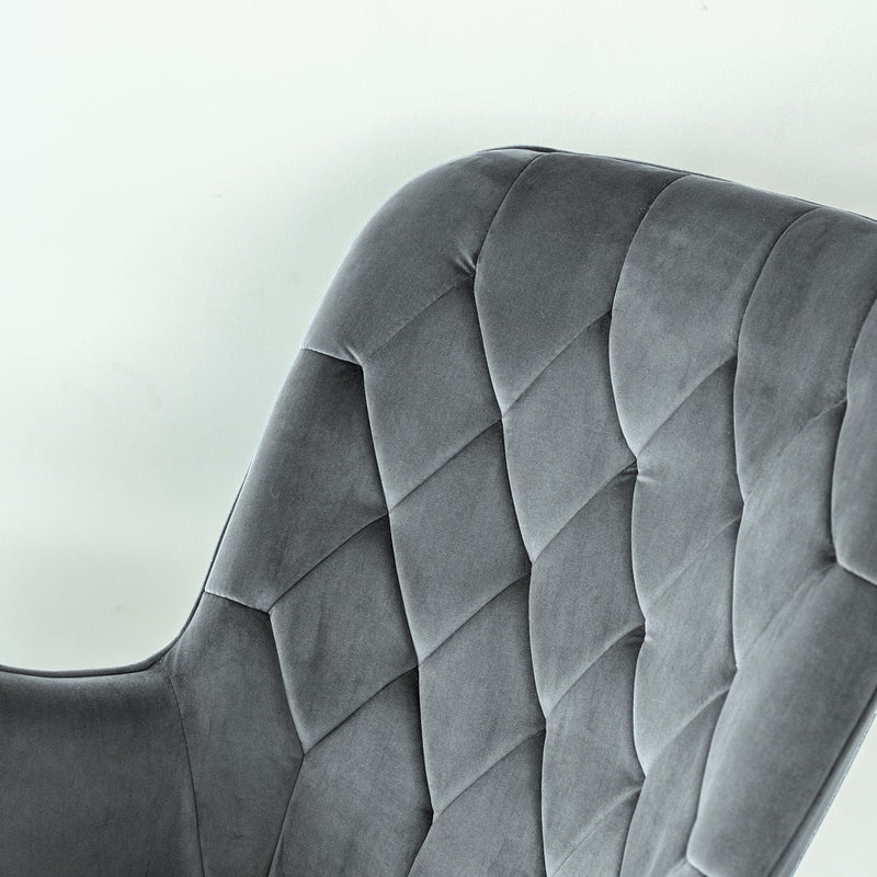 Hannah - Rocking Chair - Gray - R&R Furniture Gallery (Fountain Valley, CA)