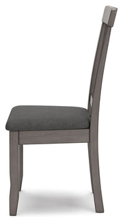 Shullden - 5 Pc. - Drop Leaf Table, 4 Side Chairs - Gray - R&R Furniture Gallery (Fountain Valley, CA)