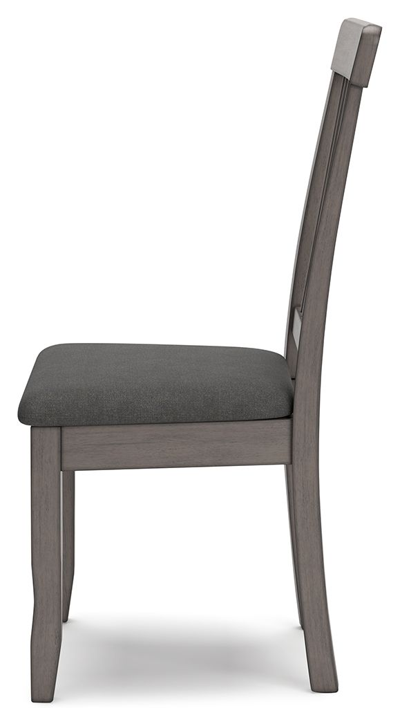 Shullden - 5 Pc. - Drop Leaf Table, 4 Side Chairs - Gray - R&R Furniture Gallery (Fountain Valley, CA)