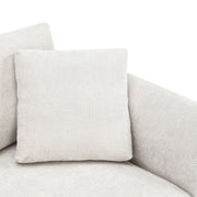 Luxe & Co. modern L-shaped cloud sectional sofa with oversized chaise, four seats, two pillows, and plush upholstery.